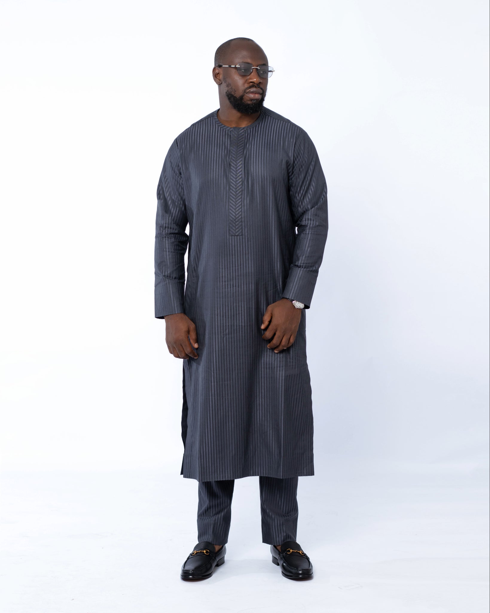 Dark grey Men's kaftan