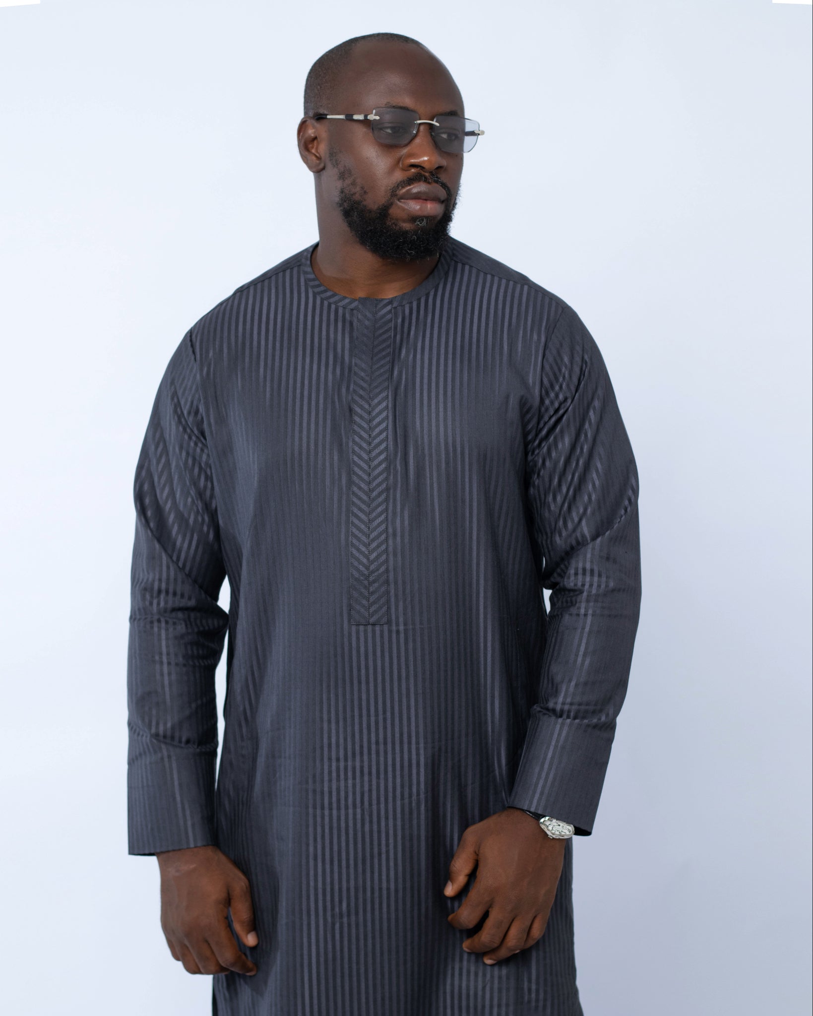 Dark grey Men's kaftan